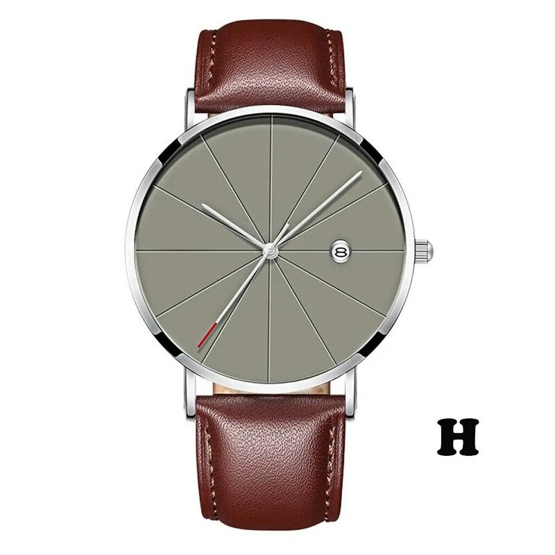 2023 modny minimalistyczne zegarki wodoodporny okrągły skórzany pasek do zegarka prosty casualowe zegarki na rękę biznesowy zegar tarczowy ساعه