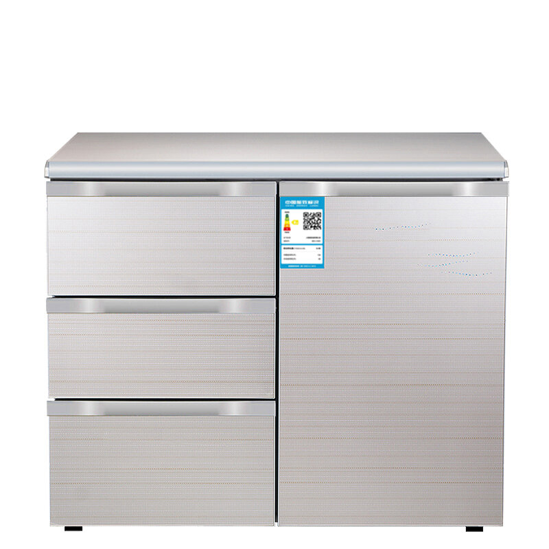 Холодильник бытовой горизонтальный кухонный встроенный холодильник с тремя выдвижными ящиками с прямым охлаждением