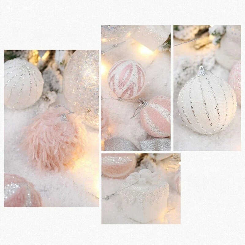 Christmas Foam Balls Ornaments Set for Festive Tree Hangings Outdoor Ornaments