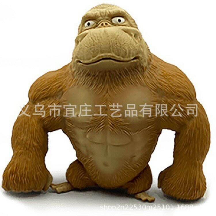 Grande poupée orang-outan 15cm, jouet anti-Stress, animaux à haute élasticité, décompression gorille, cadeau