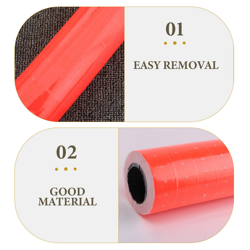 10 Rolls Price Paper Tag Blank Stickers Label for Sticky Labels Adhesive Convenient