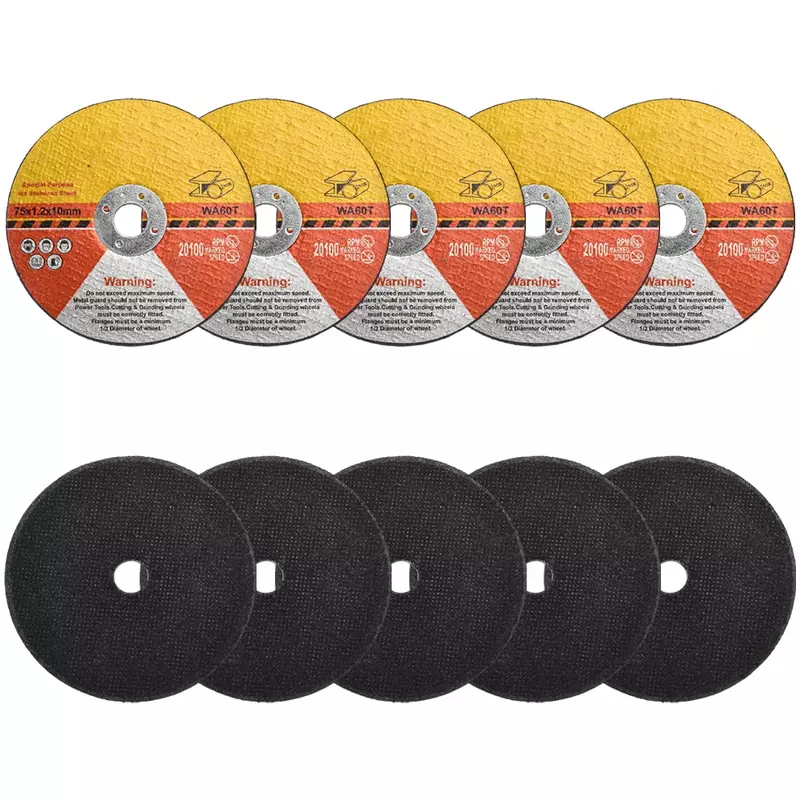 10PCS 3\'\' Circular Resin Saw Blade 75mm Cutting Disc Grinding Wheel 10mm Bore For Angle Grinder Power Tools Accessories