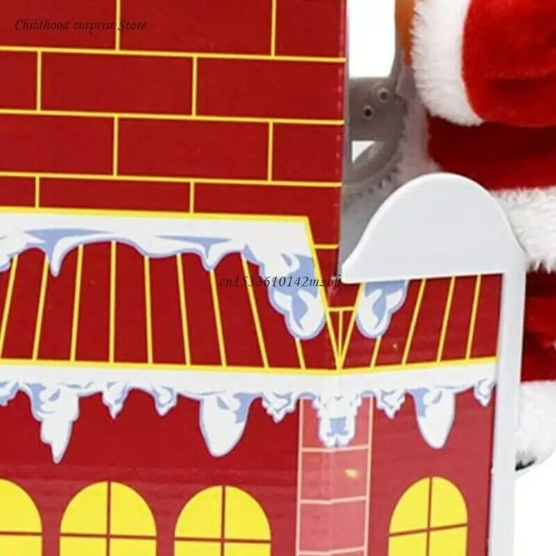 مدخنة تسلق سانتا كلوز الأطفال أطفال سنة هدية زينة عيد الميلاد لعبة معلقة حلية هدايا شجرة ديكور المنزل دروبشيب