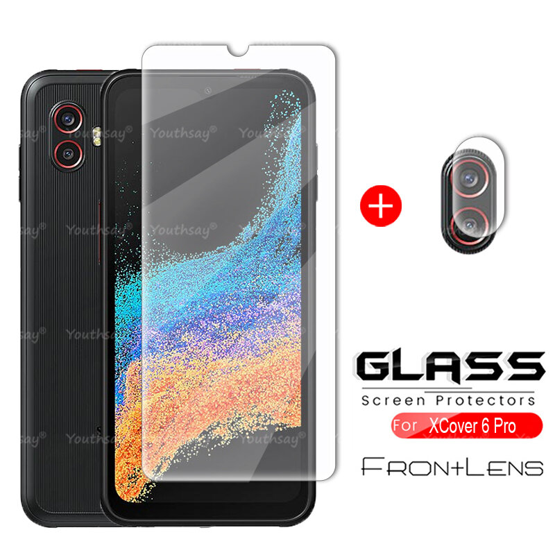 Voor Samsung Galaxy Xcover6 Pro Glas Voor Xcover 6 Pro Gehard Glas Clear Screen Camera Protector Voor Samsung Xcover6 Pro glas