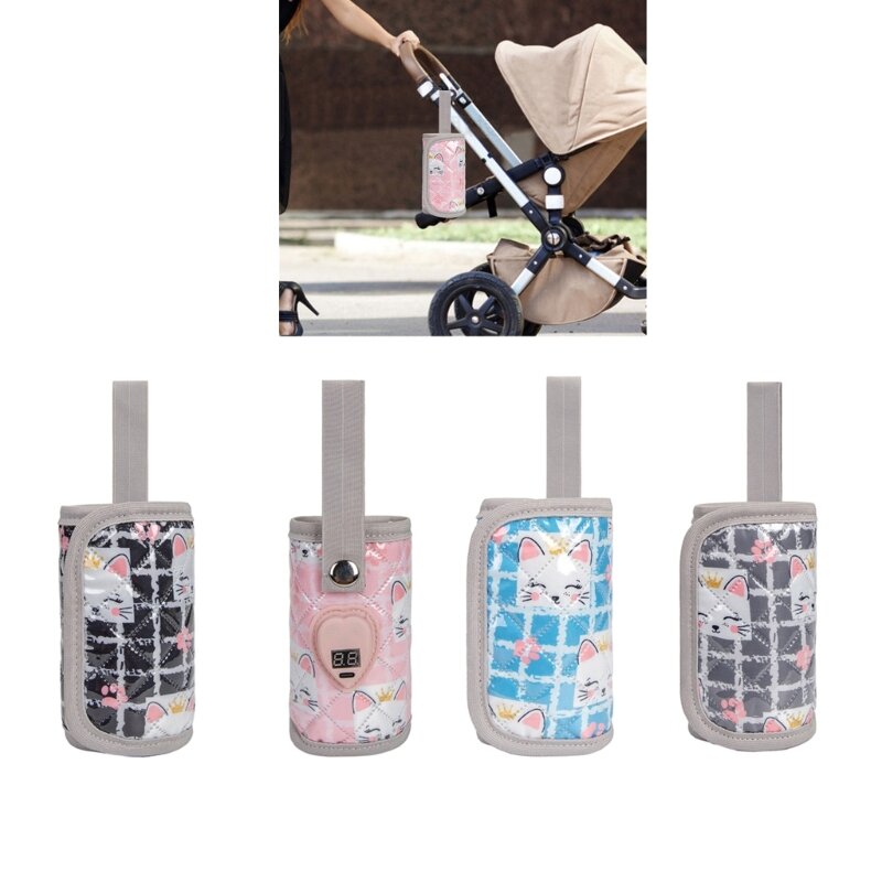 Podgrzewacz do mleka USB Cyfrowy przenośny podgrzewacz do butelek dla niemowląt