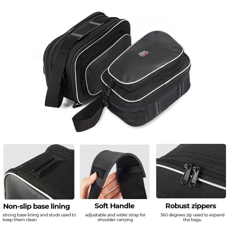 Inner Bags For BMW R1200R R1200RS R1250R  R1250RS R 1250 RS 1200RS Touring Pannier Inner Bag Motorcycle Expandable Luggage Bags