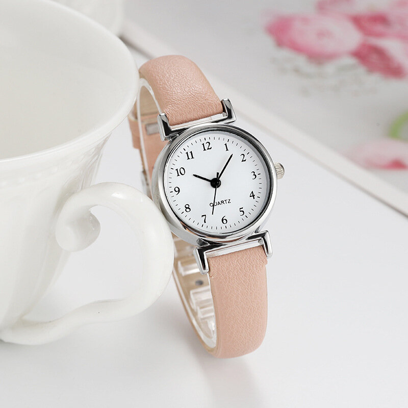 Luxus Damen Marke Quarz legierung Uhr Damenmode kleines Zifferblatt Freizeit uhr Leder Armbanduhr für Frauen Zegarek Damski