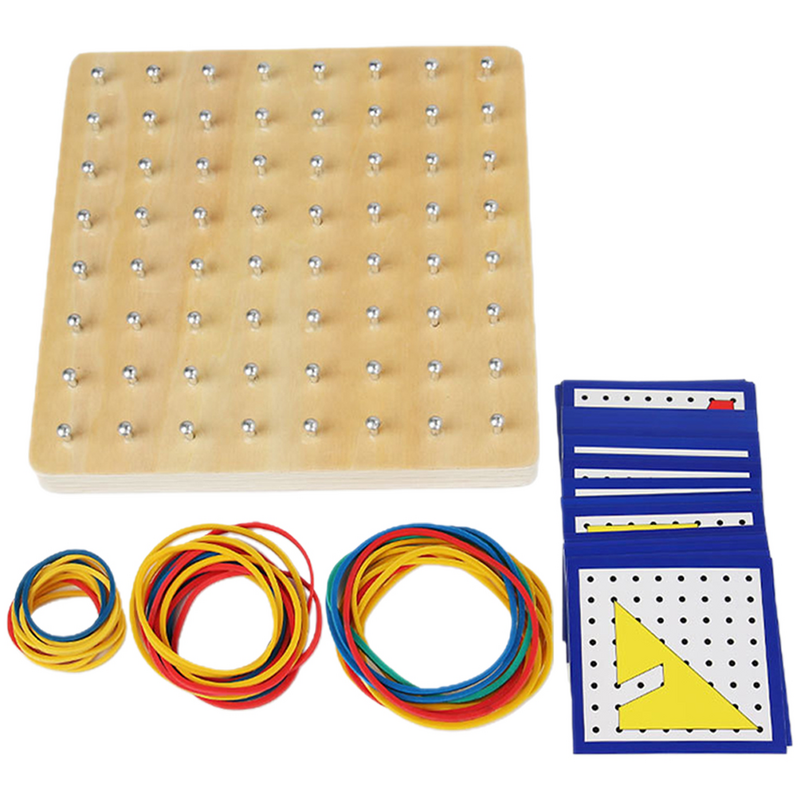 Set di pannelli per unghie con elastico creativo giocattoli per bambini regalo di Geoboard altro educativo