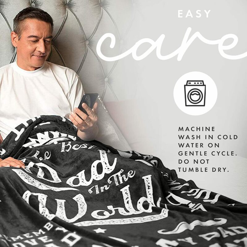 Best Dad Blanket, Gifts for Dad, Dad Gifts, Gifts for Dad Who Wants Nothing, Best Dad Ever Gifts