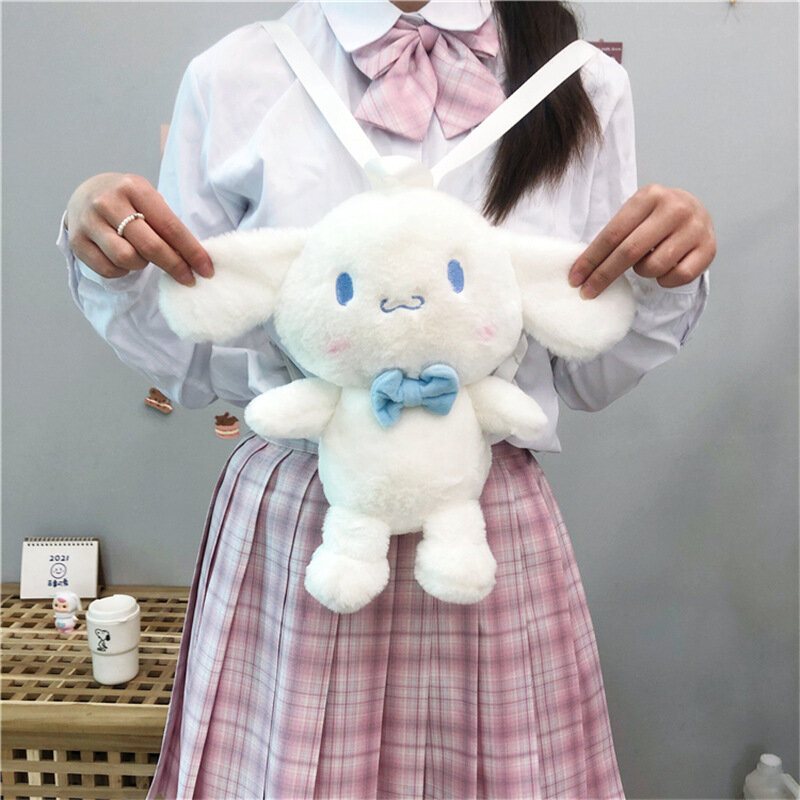 Kawaii Hello Kitty Pochacco-cartera de Cosplay My Melody, mochila de felpa Kuromi, muñecos de animales de peluche, juguetes, bolsa de peluches Sanrio
