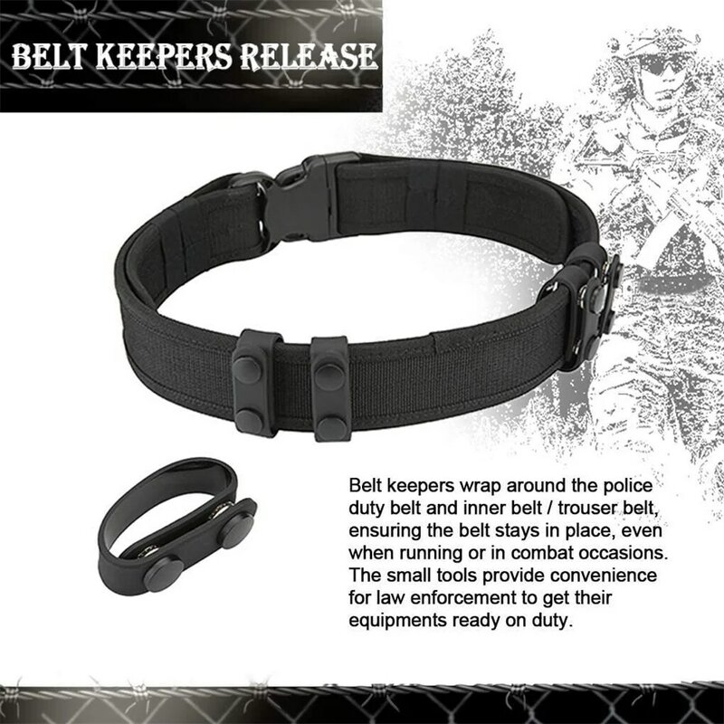Portátil Snap Button Belt Keeper, Alta Resistência Webbing Strap, Oficial Outdoor
