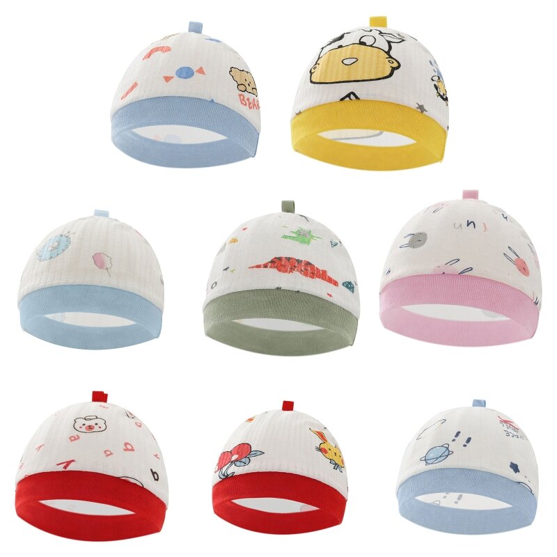 قبعة قبعة صغيرة للأطفال من عمر 0 ​​إلى 6 أشهر للأولاد والبنات لحديثي الولادة، غطاء رأس مريح