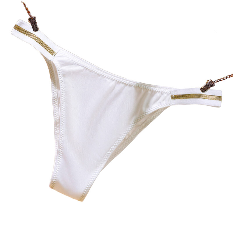 Damskie seksowne stringi z gładkimi T-plecy Bikini stringi satynowe smukłe boczne bielizna bezszwowa niska bielizna cienkie oddychające majtki