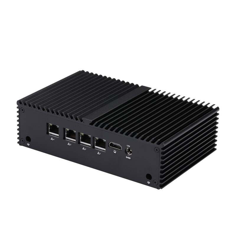 ล่าสุด4 LAN Mini Router J6412 Quad Core สนับสนุน PFsense,ไฟร์วอลล์,Cent Os.
