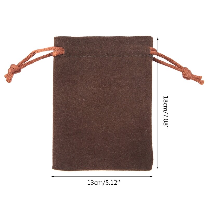 Bolsa de terciopelo para dados, bolsa de Tarots con cordón para joyería, bolsa de regalo de franela de alta calidad, 13x18cm/5,12x7,08 in H8WC