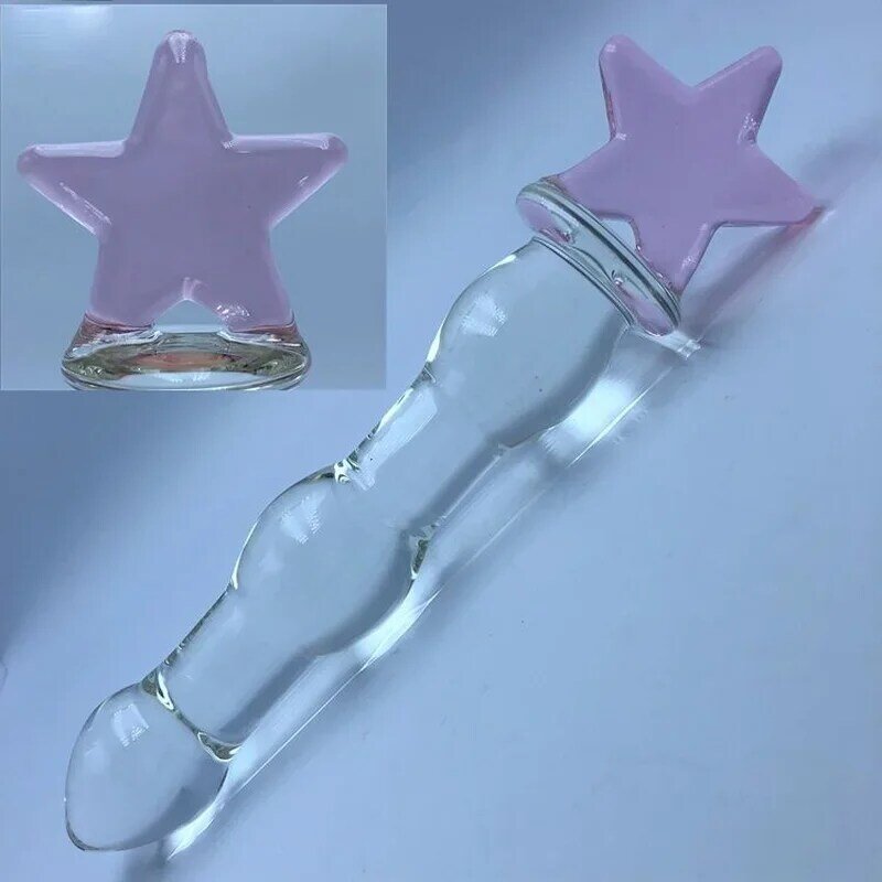 Kaca Kristal Sumbat Dubur Vagina Manik-manik Dubur Sumbat Bokong Mainan Seksual Dildo Dewasa untuk Pijat Dubur Mainan Seks Masturbasi untuk Pria Wanita