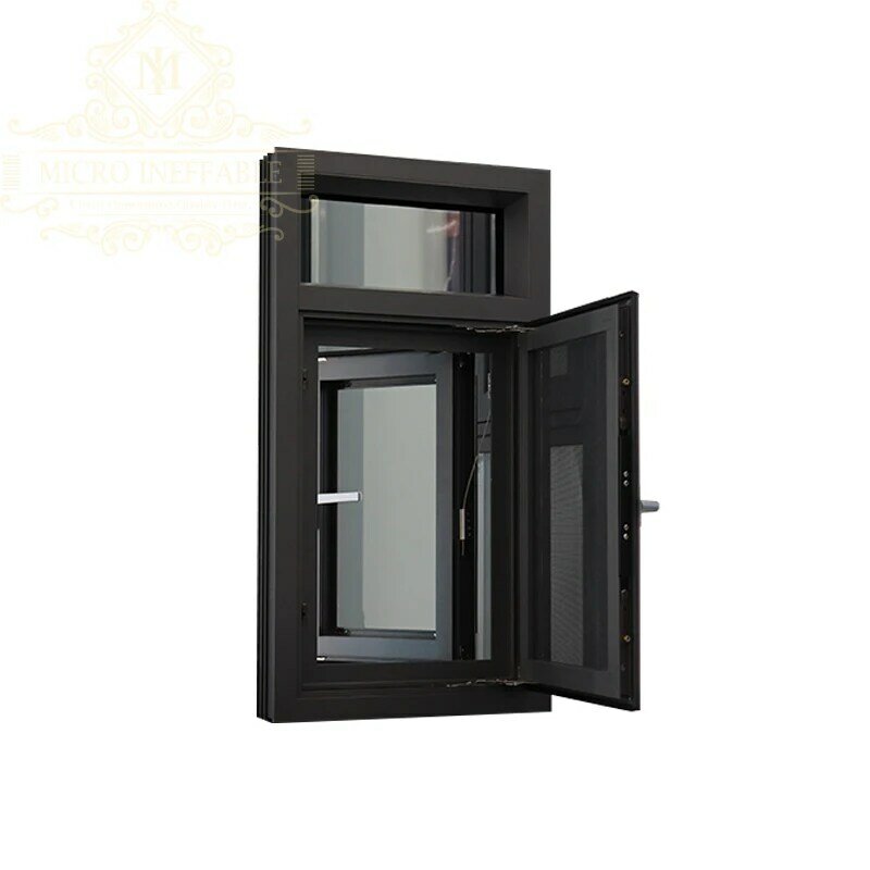 Najwyższa jakość Prosta konstrukcja Podwójnie przeszklone aluminiowe okna aluminiowe
