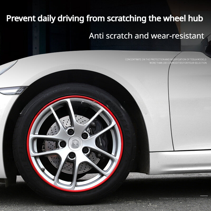 Защитное кольцо для ступицы колеса Tesla Model 3 Y S X, защитные кольца для автомобильных ободов, защитные полосы для колесных ободов 16/17/18/19/20/21 дюймов