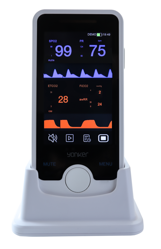 Handheld Vital Signs Monitor Human / Veterinary animal Hospital Portable Patient Monitor Optional for SPO2 NIBP PR capnograph