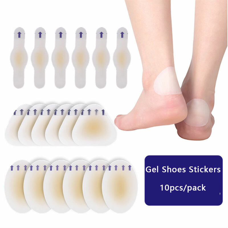 10PCS Weiche Gel Schuhe Aufkleber Hydrocolloid Patch Blister Protector Relief Schmerzen Blasen Bunion Corrector Kallus-entferner Fuß Pflege