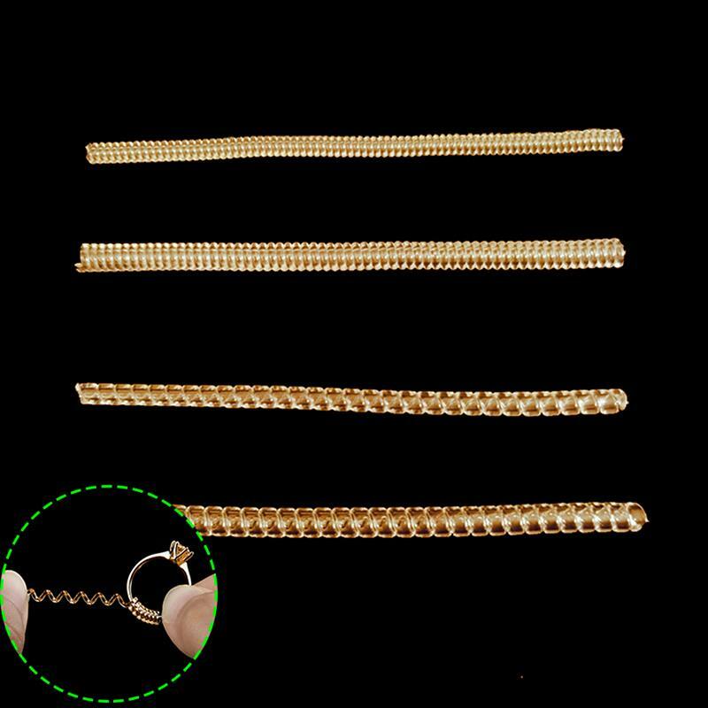 10cm niewidzialny pierścień na bazie spirali Sizer regulator straż wstaw napinacz reduktor zmiana rozmiaru instalator biżuteria narzędzia dla dowolnych pierścieni