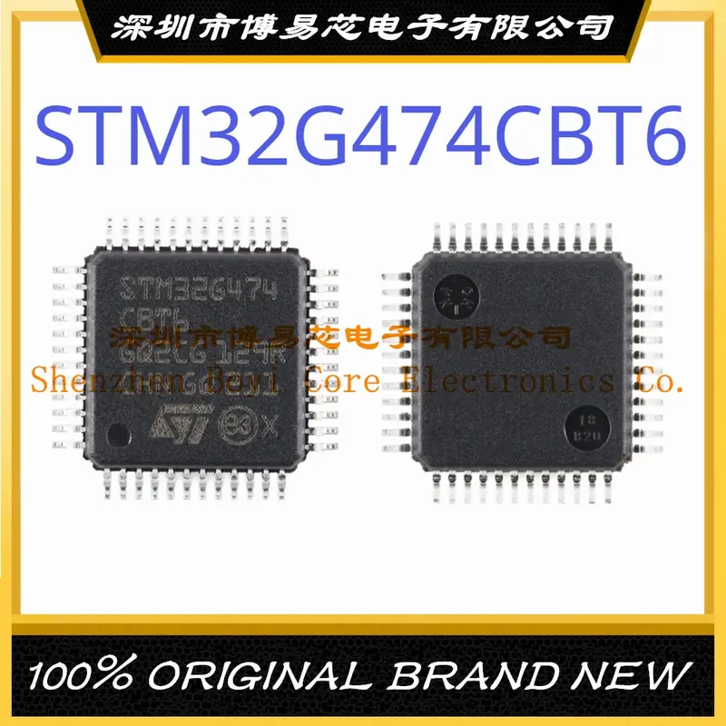 Original microcontrolador autêntico IC Chip, Pacote LQFP48, STM32G474CBT6, Brand New