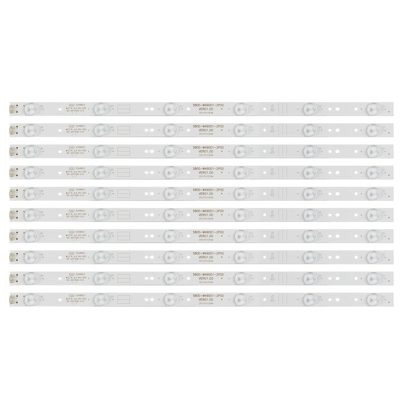Piezas de barra de luz LED, accesorio para A2 5800-W49001-2P00 5800-W49001-0P00 5800-W49001-DP00 5850-W50007-1P00 B4930FHD LC490DUJ-SH RDL490FY, 10 LT-50T450F