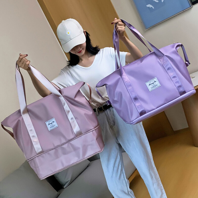 Foldable Travel Bags Large Capacity Storage Folding Bag Tote Carry On Luggage Handbag Waterproof Duffel Women Shoulder Bags