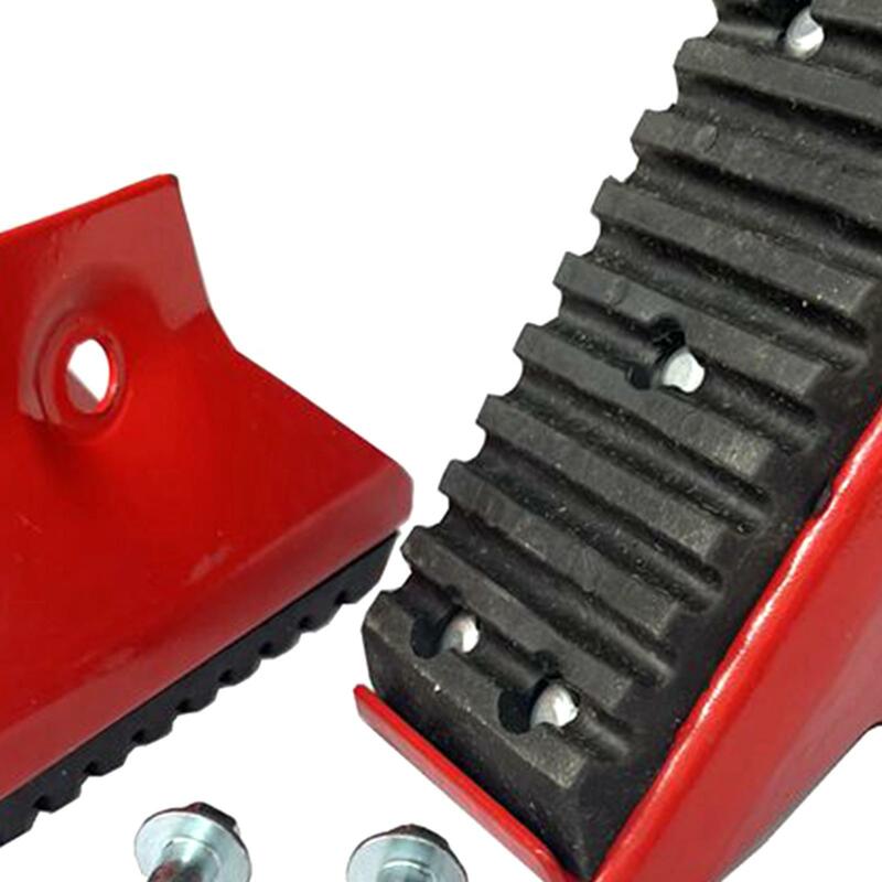 2 Pieces Extension Ladder Replacement Safety Shoe Set Metal for DE1530-2CN