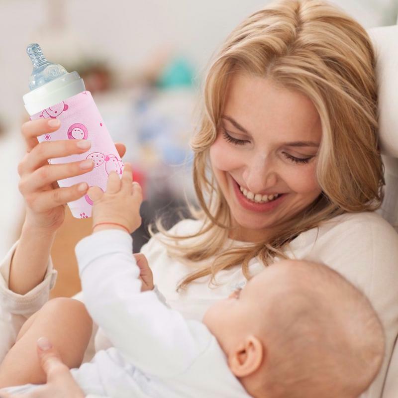 Чехол для бутылки с подогревом, изоляционная крышка для бутылки с подогревом, USB сумка для подогрева молока, емкость для ухода за ребенком с подогревом, чехол для молока