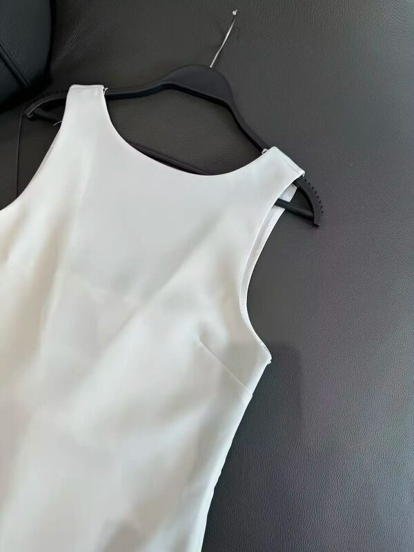 เสื้อคลุมชุดมินิเดรสผูกโบว์ด้านหลังแฟชั่นเก๋ไก๋ใหม่2024ของผู้หญิงเสื้อคลุมชุดเดรสผู้หญิงแบบวินเทจ