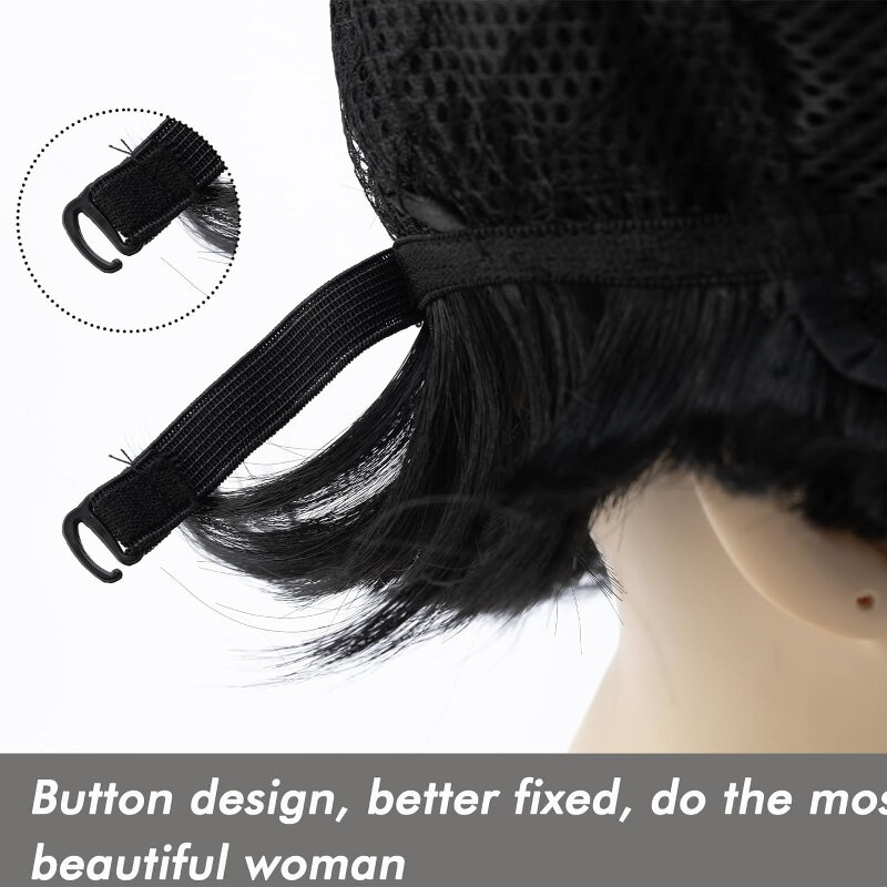 Модный короткий прямой С Челкой Темно-коричневый парик фальшивой для женщин синтетические волосы термостойкий естественный ищет для повседневного использования
