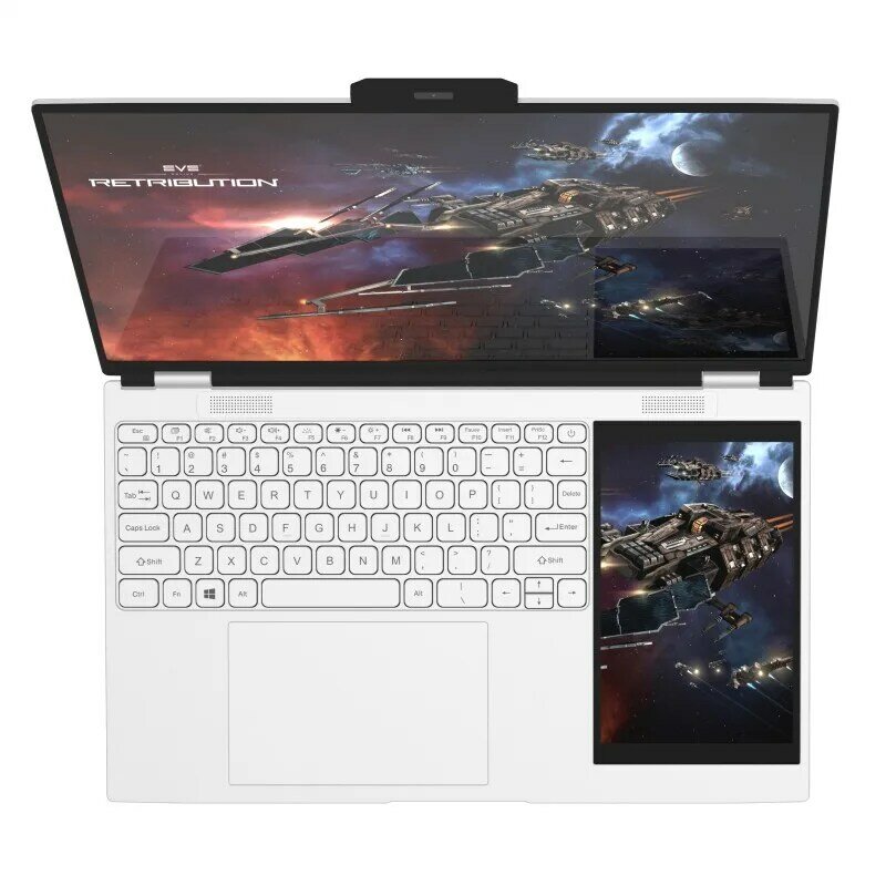 IPS Dual-Screen Dual-Screen Laptop, IPS, 2K, 4 Core, 4 Thread, 3.4GHz, 15,6 ", 7", IPS Touch Screen, Intel N95, 4 K