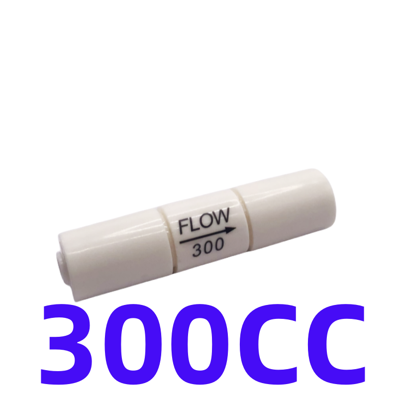 역삼투 퀵 파이프 피팅 폐수 흐름 조절기, RO 수도 시스템, 300CC 450CC 800CC 1500CC, 1/4 인치 OD 호스