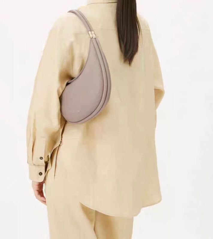Songmont-Bolso de Luna para mujer, bandolera de un solo hombro, marca de lujo, a la moda