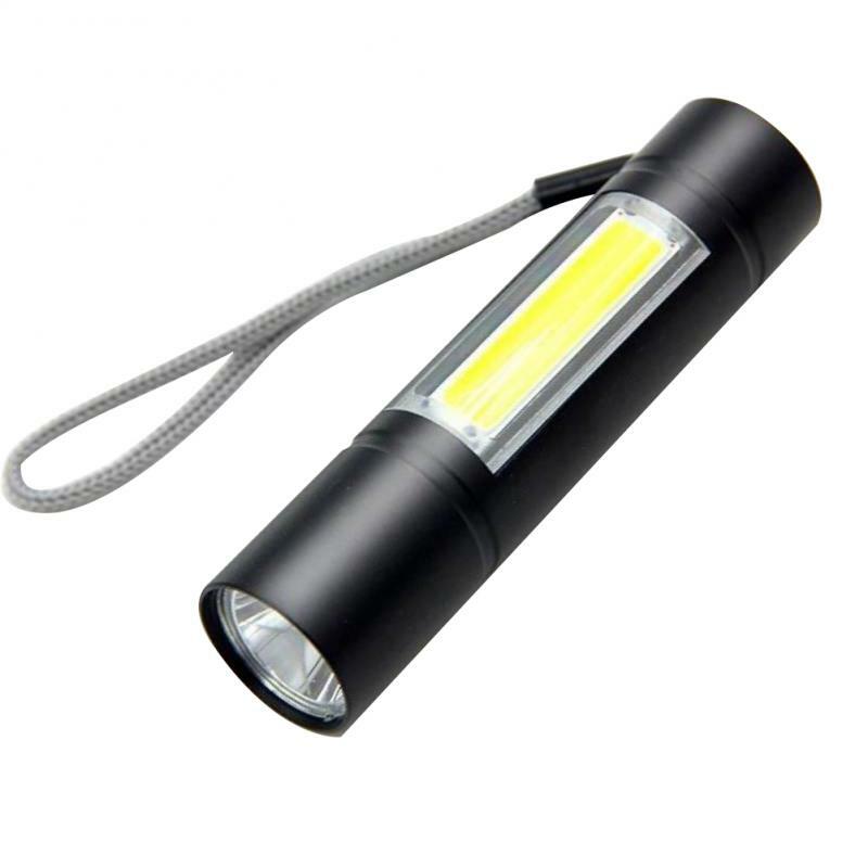 1/3PCS Zoom Mini Led Flashlight XP-G Q5 Flash Light Lantern Portable rechargeable Glare COB Flashlight Outdoor Camping
