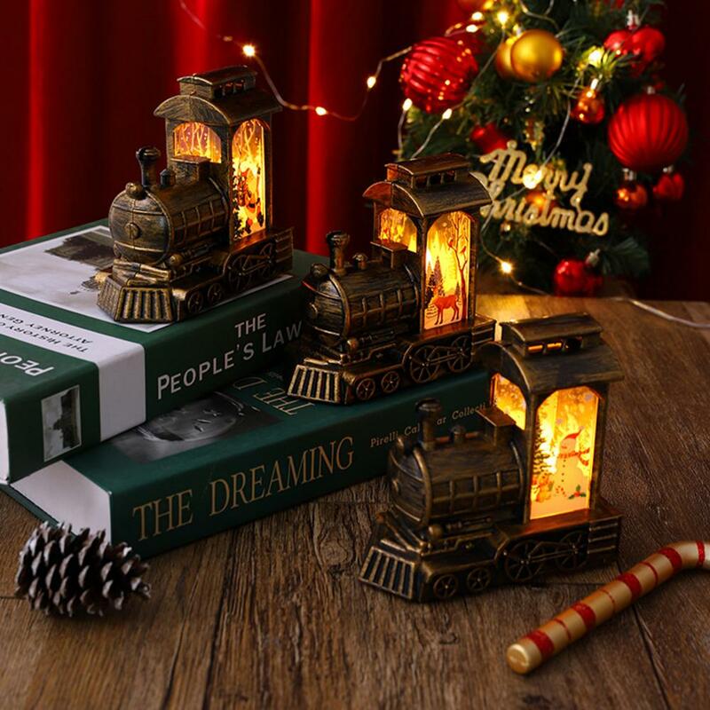 Kerstman Themalamp Op Batterijen Vintage Nachtlampje Feestelijke Vakantie Op Batterijen Voor Kerstmis