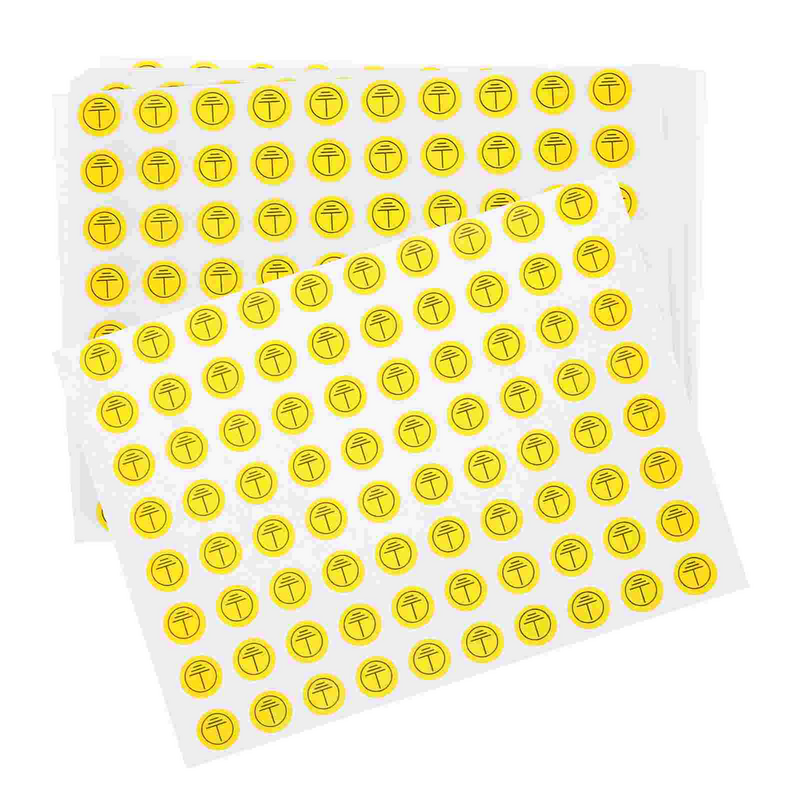 800 Stuks Aardingsteken Symbool Stickers Stickers Etiketten Elektrische Paneelcirkel Aarde Kleine Rechthoek Elektrische