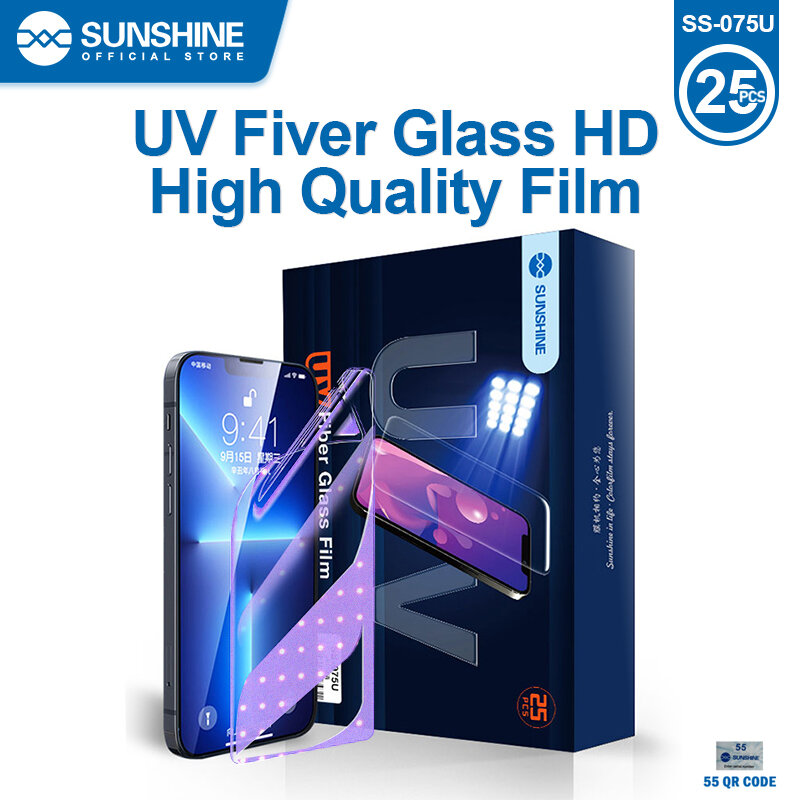 SUNSHINE 50Pcs SS-075 TPU Flexible Hydrogel Film For Cutting Machine SS-075B 075E 075S Privacy Screen Protector With 55 Cut Time