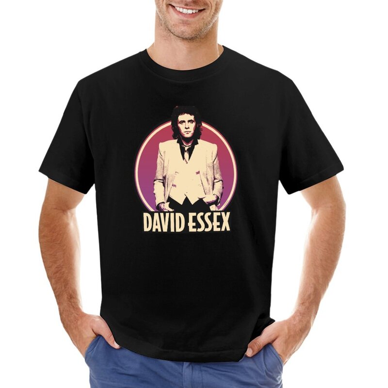 David Essex 70s เสื้อยืดแนวเพลงป๊อปสำหรับผู้ชายเสื้อเหงื่อเสื้อสวยงามสำหรับผู้ชาย