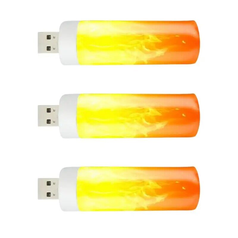USB قابلة لإعادة الشحن الصمام ضوء تأثير اللهب ، فانوس يشبه النار ، لمبة للمنزل ، حديقة ، التخييم ، توفير الطاقة