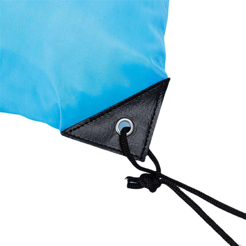 1pc zaino con coulisse borsa con striscia riflettente String zaino Cinch Sacks Bag Bulk per scuola Yoga Sport palestra viaggiare