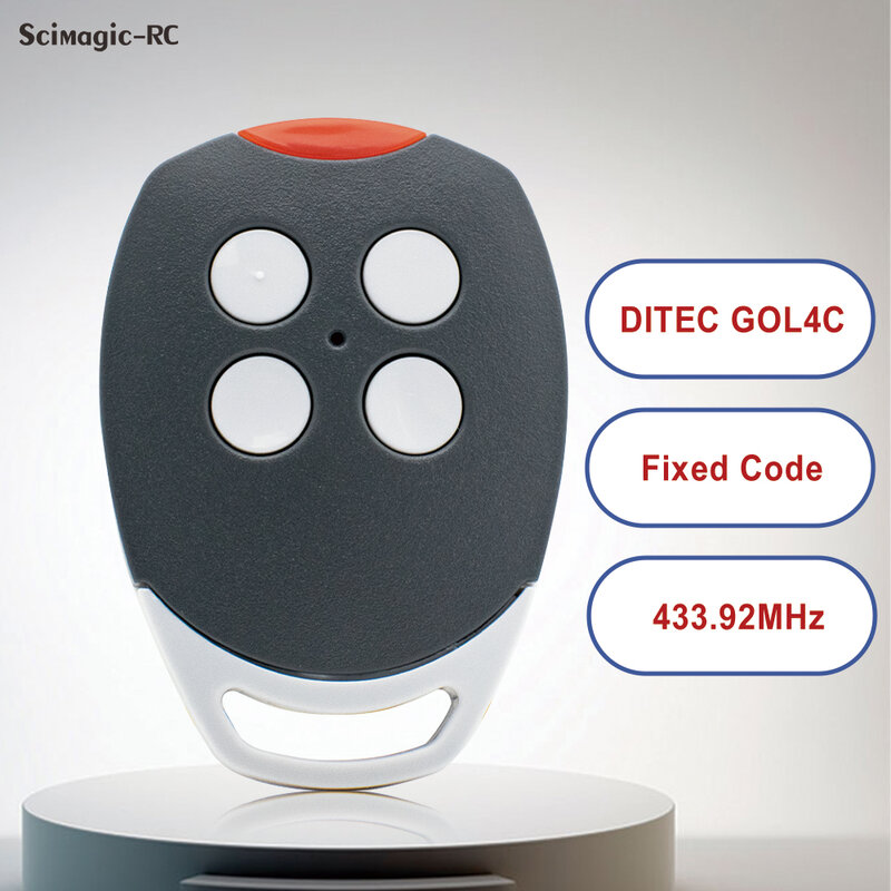 DITEC GOL4C-جهاز تحكم عن بعد لباب المرآب ، 433.92 ميجا هرتز ، ناسخة ، جودة عالية