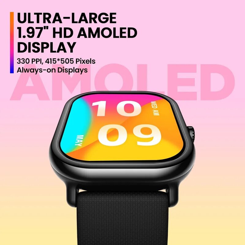 Nieuwe Zeblaze Gts 3 Pro Voice Calling Smart Watch Ultra-Big Hd Amoled Scherm Gezondheid En Fitness Tracking Smartwatch Voor Mannen Vrouwen