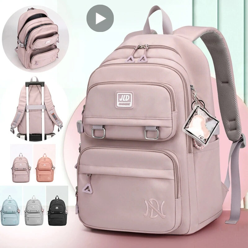 Школьный рюкзак для девочек, сумка для начальной школы для детей и подростков