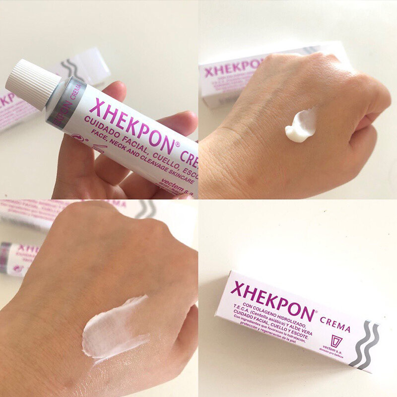 Xhekpon-crema hidratante de colágeno antienvejecimiento para el cuello, reafirmante, elimina las arrugas, elimina la papada, cuidado de la piel