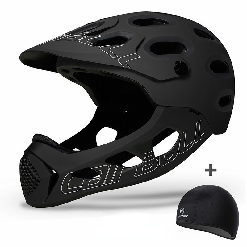 Cairbull Mountain Bicycle Helmet Down Hill Full Face Helmet Road Bike Integrally-Molded TRAIL BMX Cycling Hat Cap MTB TT Helmets