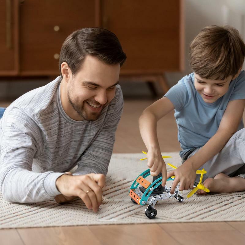 Brinquedo modelo de avião infantil, avião desafiador, brinquedo de construção, estilo mecânico, ornamento para adulto, quebra-cabeça, presentes criativos