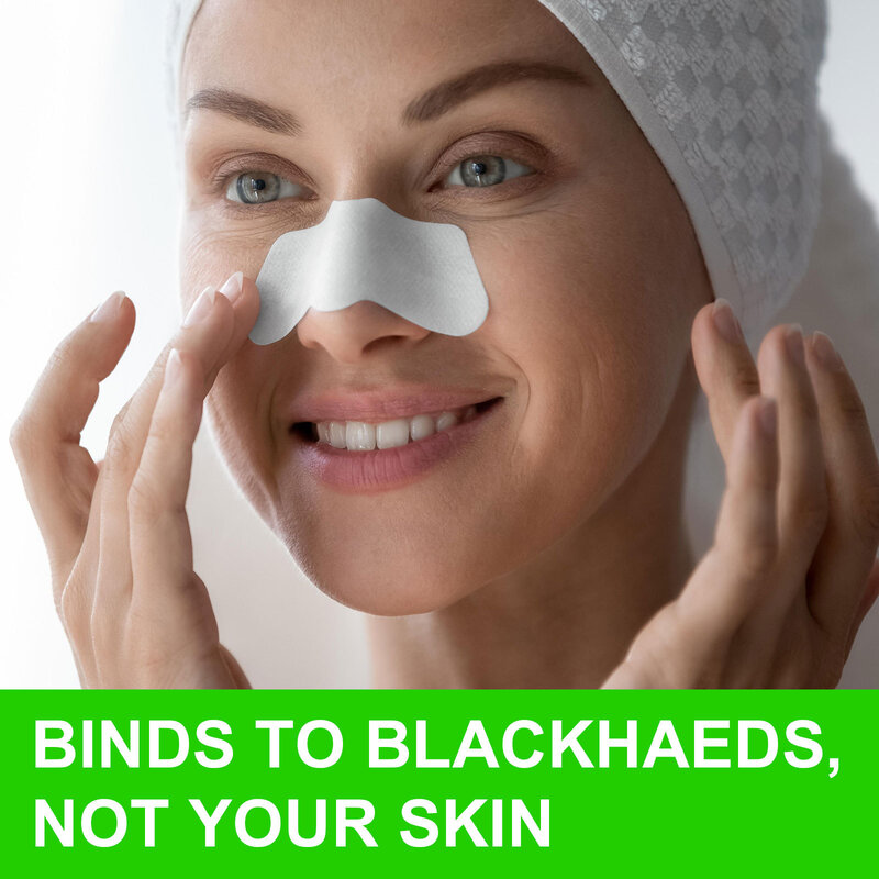 50pc rimozione di punti neri adesivo per il naso maschera per il trattamento dell'acne adesivo per il naso da punti neri detergente per pori del naso pulizia profonda cura della pelle