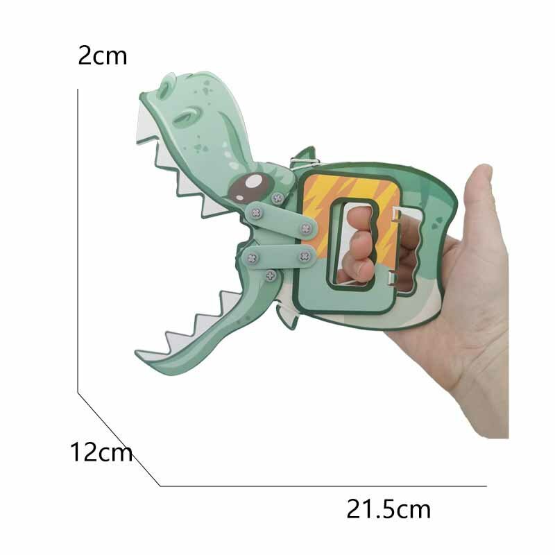 Nauka mała produkcja STEAM przedszkole pomoce nauczycielskie dzieci ręcznie robione DIY mechaniczne zabawki dinozaurów zestaw materiałów